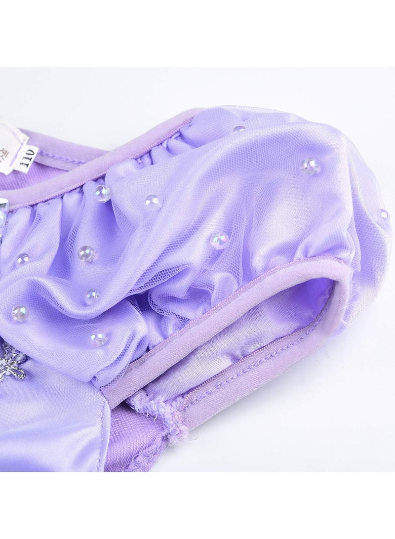 CMGTYYD Girls Princess Sofia Costume Dress Birthday Party Dress - Image 4