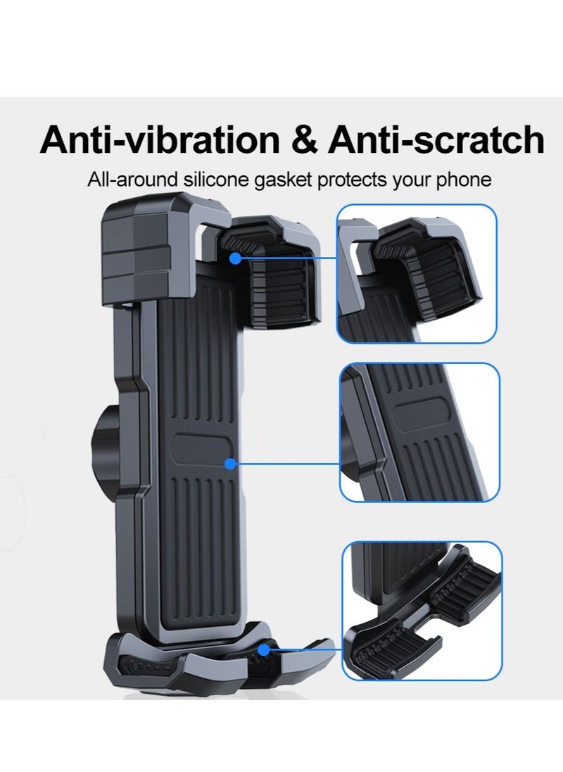 HouDeOS - Phone Holder for Bike and Motorcycle Phone Mount Bicycle Cell Phone Mount Clamp for Handlebar - Image 1