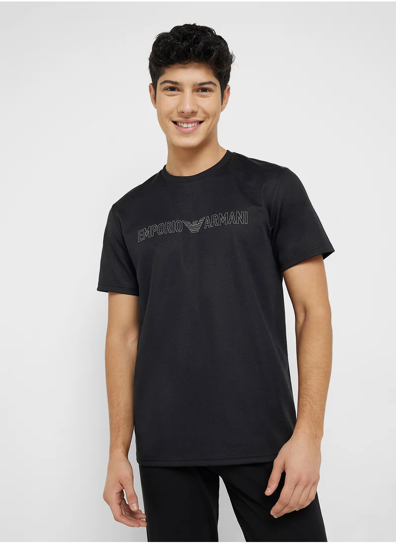 امبوريو ارماني Men's Crew Neck Short Sleeve Tshirt
