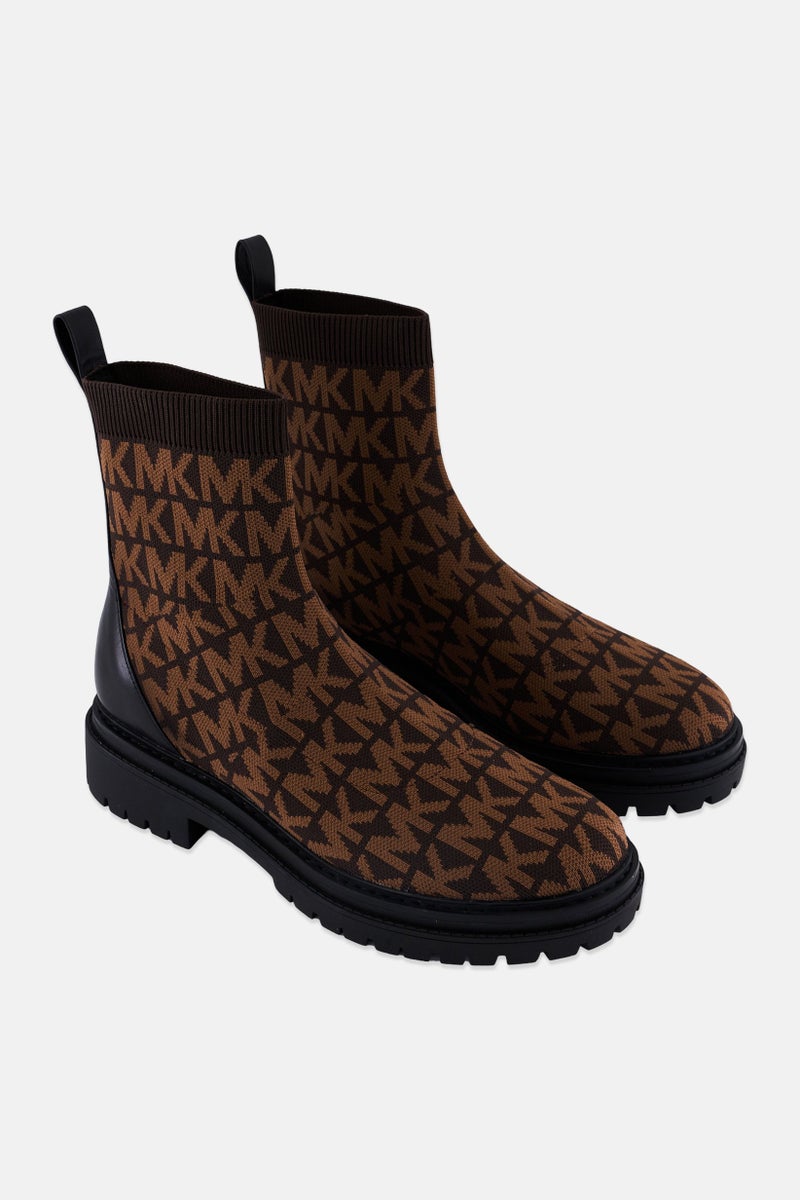 Michael Kors Women Medium Comet Lug Slip On Ankle Bootie, Dark Brown  - Image 1