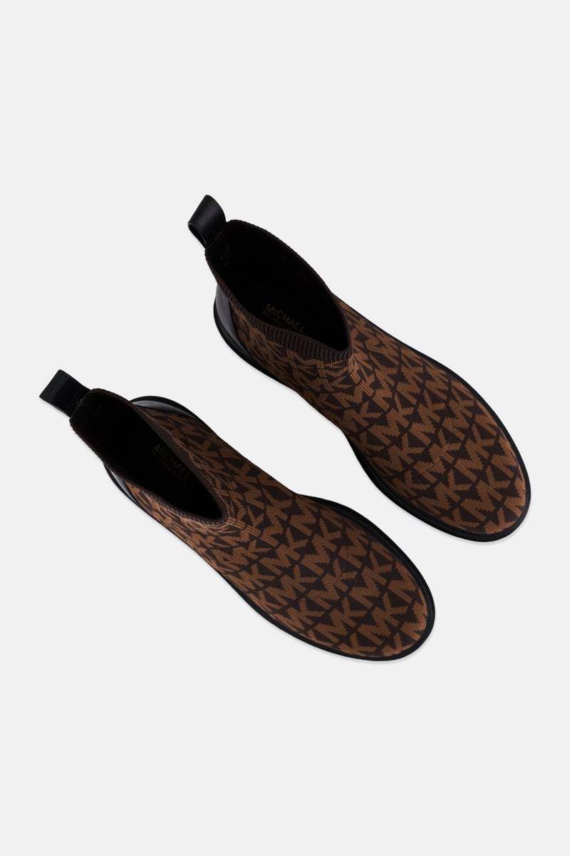Michael Kors Women Medium Comet Lug Slip On Ankle Bootie, Dark Brown  - Image 4