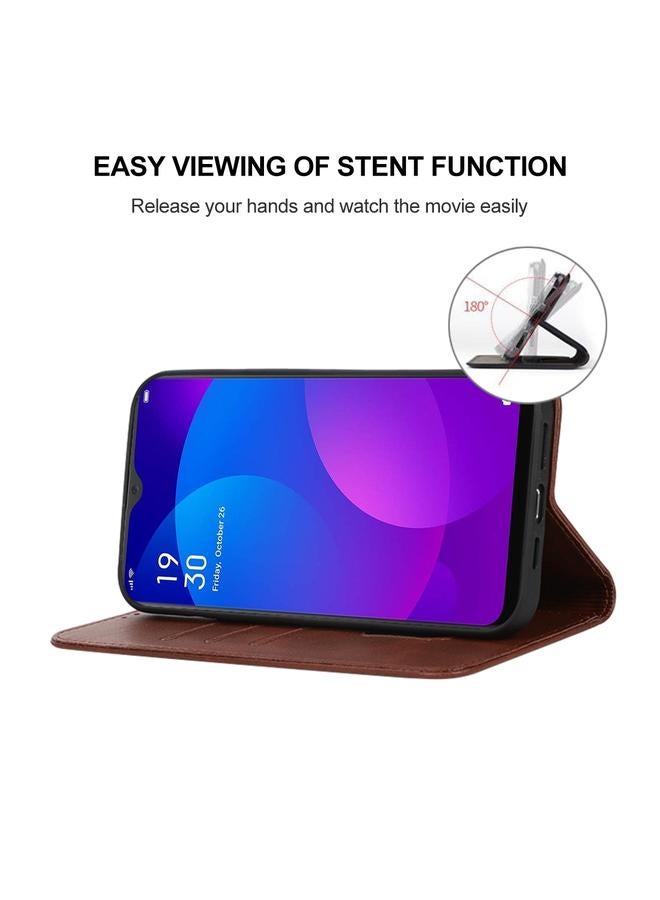 إيروريكس جراب هاتف OPPO F11 المصنوع من الجلد بإغلاق مغناطيسي - Image 4