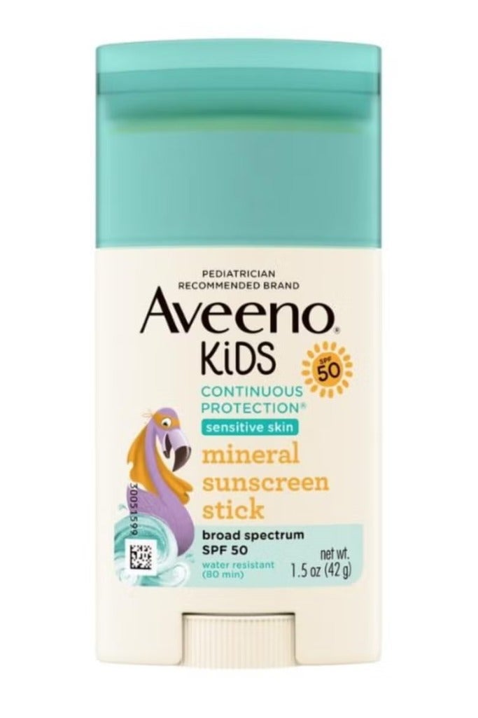 واقي شمس أفينو كيدز من الشمس المعدني بعامل حماية 50 للبشرة الحساسة 42 جرام