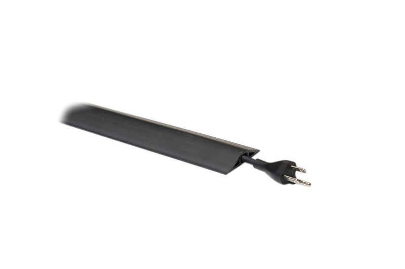C2G Legrand Wiremold CDBK-15 Corduct 5 Foot Cord Cover for Floors, Holds 1 Cord or Cable, Black (1 Pack) - Image 1