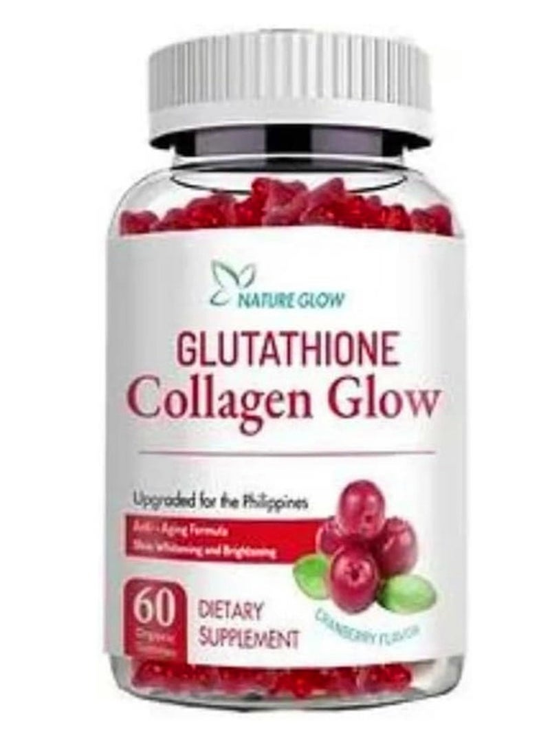 ناشر جلو 2 قطعة من فيتامينات الكولاجين المتوهجة - بنكهة التوت البري | مضاد للشيخوخة وتبييض البشرة وإشراق البشرة - Image 3