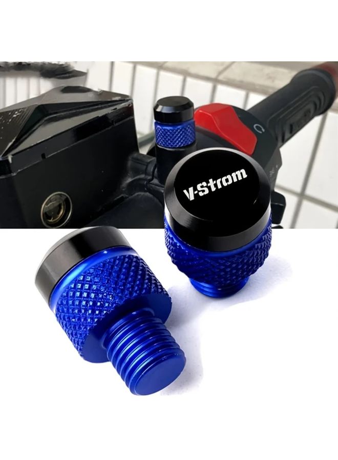 سدادة مرآة الدراجة النارية الخضراء برغي M10x1 25 في اتجاه عقارب الساعة لـ VSTROM DL650 1000 650XT 1000XT 1050 - Image 1