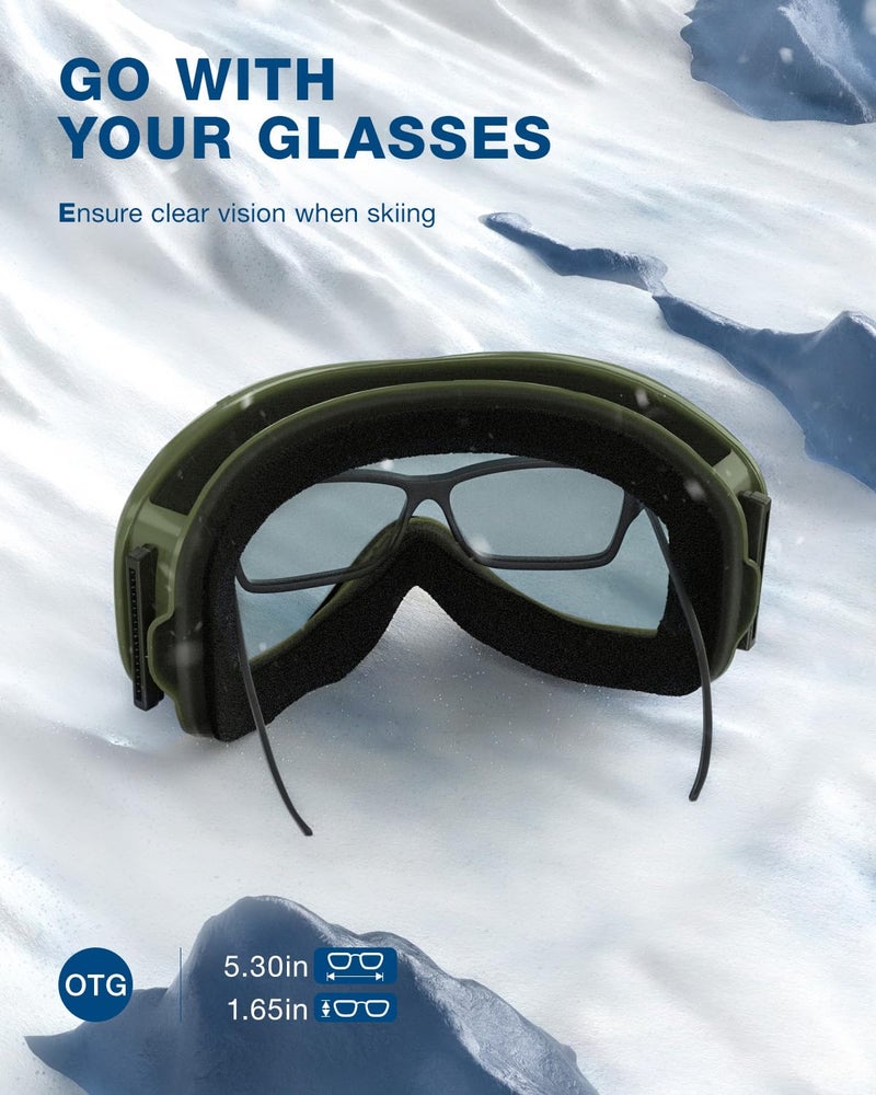 ZIONOR Lagopus Ski Snowboard Goggles UV Protection Anti fog Snow Goggles for Men Women Adult Youth - Image 3
