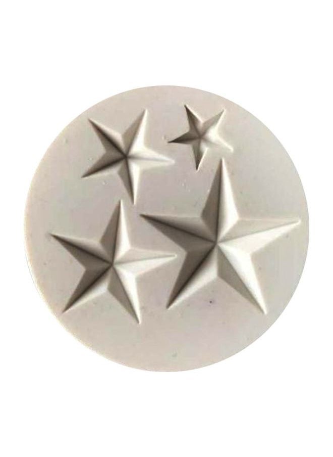 Star Shaped Mould White 8.2cm
