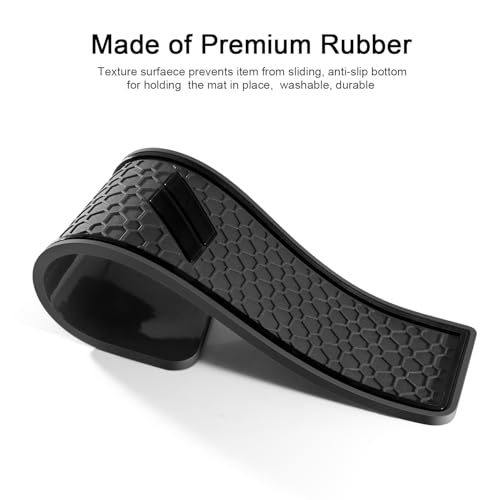 REMOCH Cup Holder Inserts for Dodge Durango Accessories 2021 2022 2023 2024 2025 2026 Center Console Mat Custom Fit Silicone Cup Liners Pads Interior Decoration (5pcs/Set, Black) - Image 4