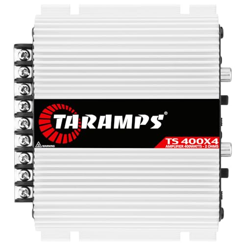 Taramp's تارامبس TS 400x4 2 أوم مضخم صوت سيارة متعدد القنوات من فئة D 400 واط RMS 4 قنوات + حزمة تارامبس برو 2.4s DSP معالج إشارة رقمية وموازن، عبوة 2 - Image 2