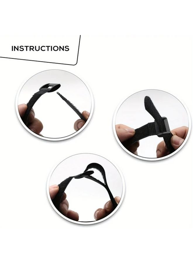 5pcs 1x12 Inch Reusable Cinch Straps Premium Multipurpose Hook And Loop Safety Straps - Image 4