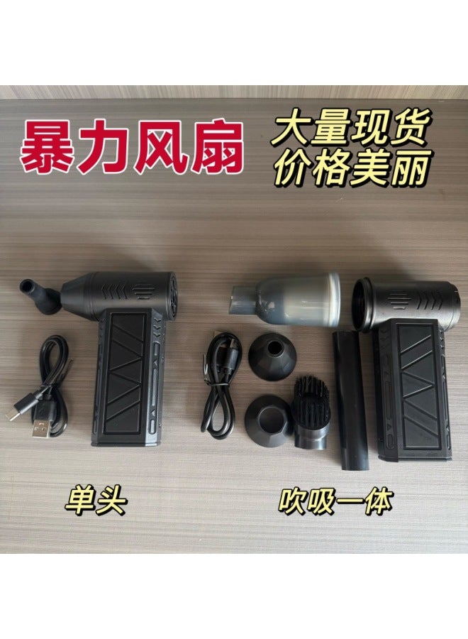 Violent Turbo Fan Mini Camping Outdoor Handheld Fan Mini Vacuum Cleaner High Speed Blower Dust Blower - Image 2