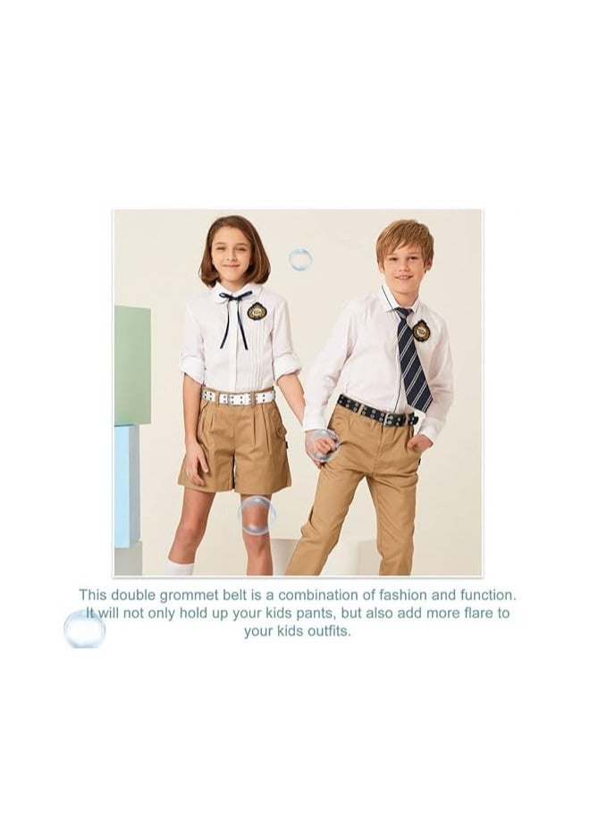 Oasisgalore Girls Belt Boys PU Leather Belt Suitable for School Uniforms Pants Jeans for Kids  - Image 2