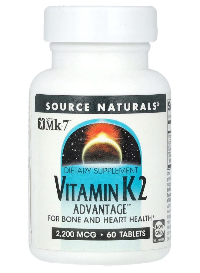 Vitamin K2 2200 mcg 60 Tablets