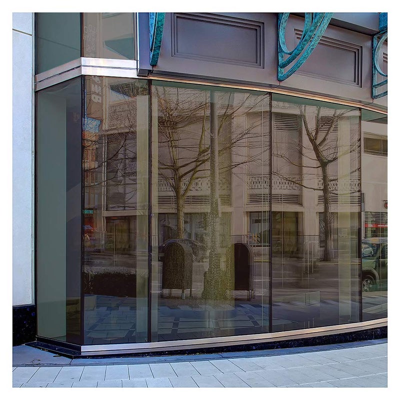 BDF PRBR Window Film Premium Color High Heat Control and Daytime Privacy Bronze Outside Silver Inside  36in X 7ft