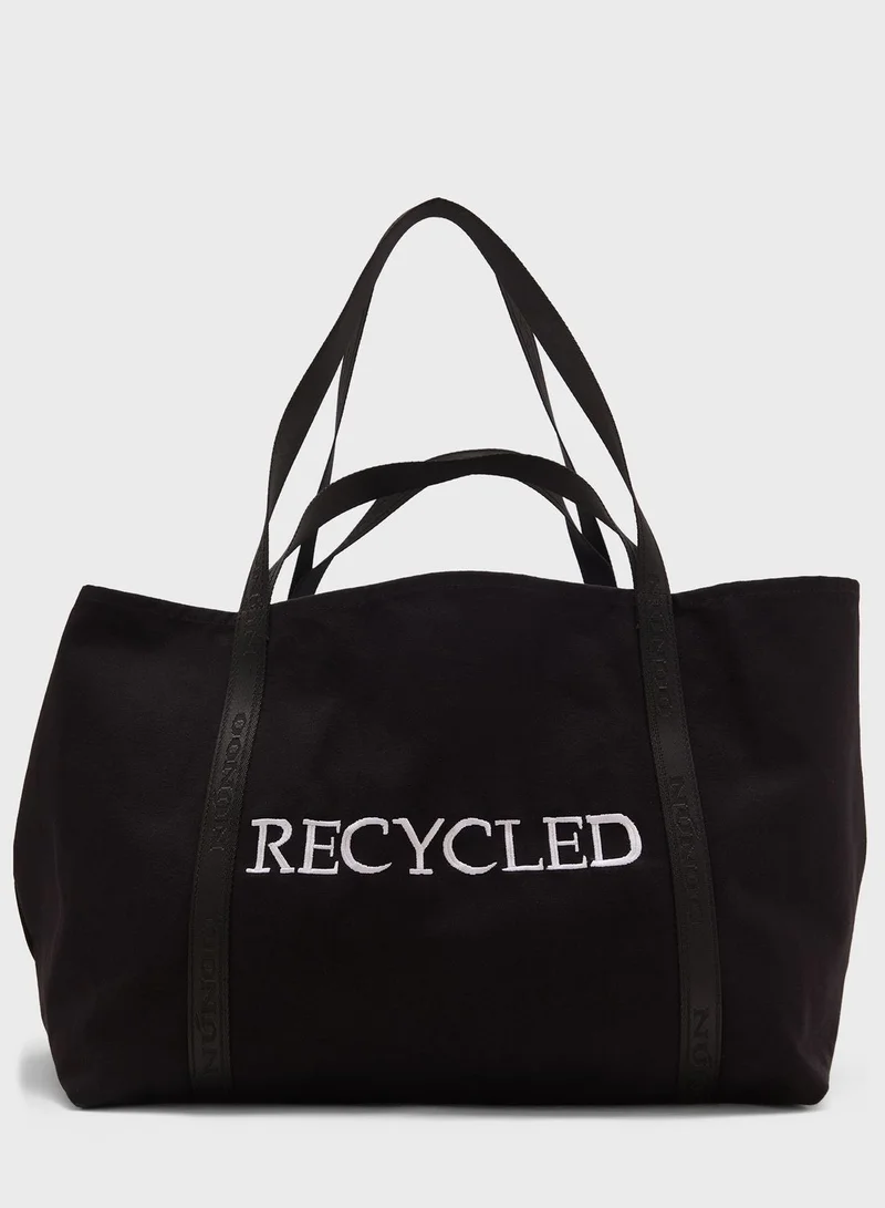 Nunoo Big Bag Logo Print Tote