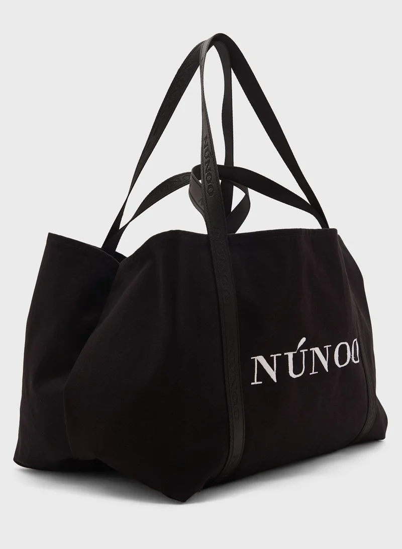 Nunoo Big Bag Logo Print Tote