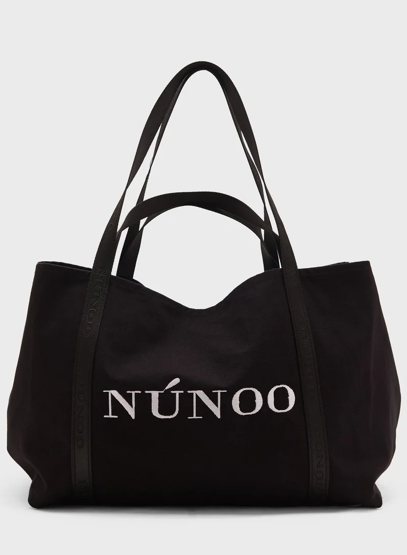 Nunoo Big Bag Logo Print Tote