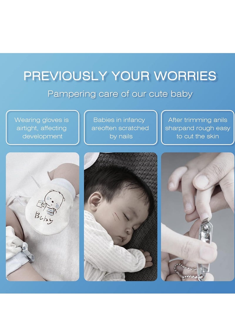 إلترازون Baby Nail Clippers, Safe Electric Baby Nail File Kit for Newborns, Kids, Toes and Nails Care, Polishing and Trimming, 6 Grinding Heads and LED Light, Blue - Image 4