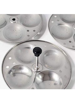 Yugefom Yugefom Stainless Steel Idly Stand Suitable for Outer Lid Cooker4x3 PlatesSilver Standard  - Image 2