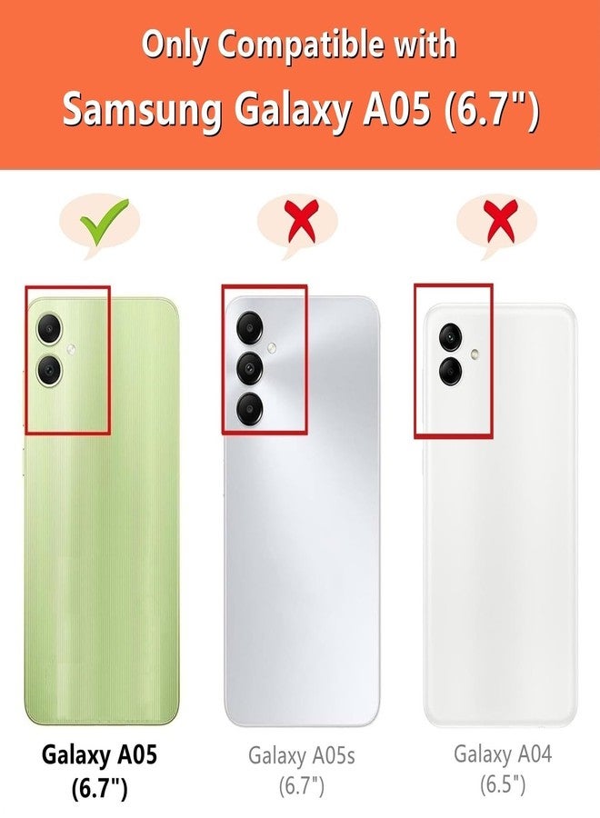 iCoverCase Compatible with Samsung Galaxy A05 Case with Card Holder, A05 Wallet Case for Women Men [RFID Blocking] PU Leather Protective Phone Case for A05 (Wine Red) - Image 2