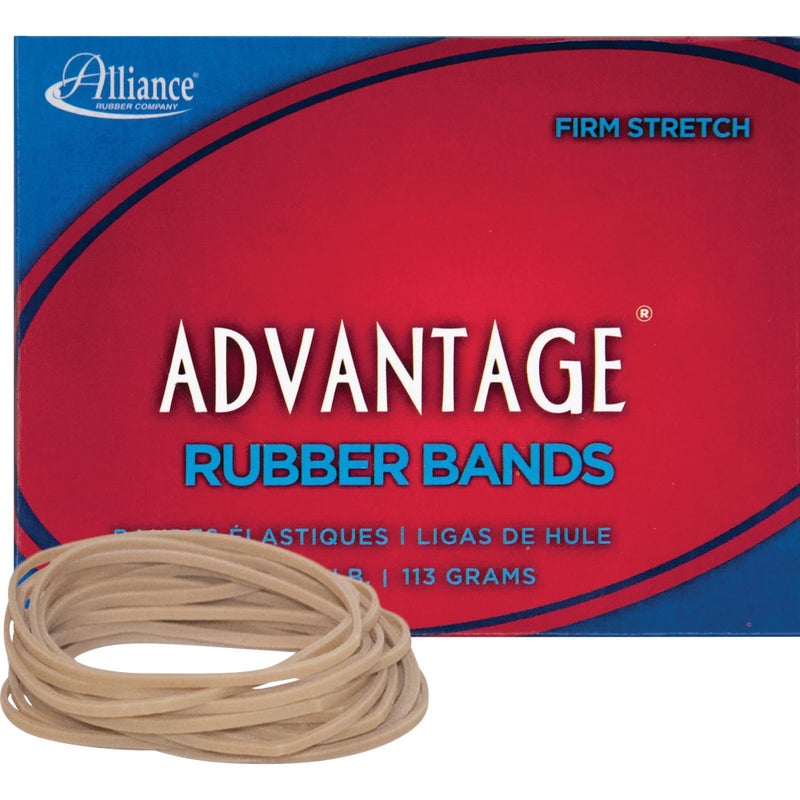 Alliance Rubber 26189 Advantage Rubber Bands Size #18, 1/4 lb Box Contains Approx. 370 Bands (3" x 1/16", Natural Crepe) - Image 3