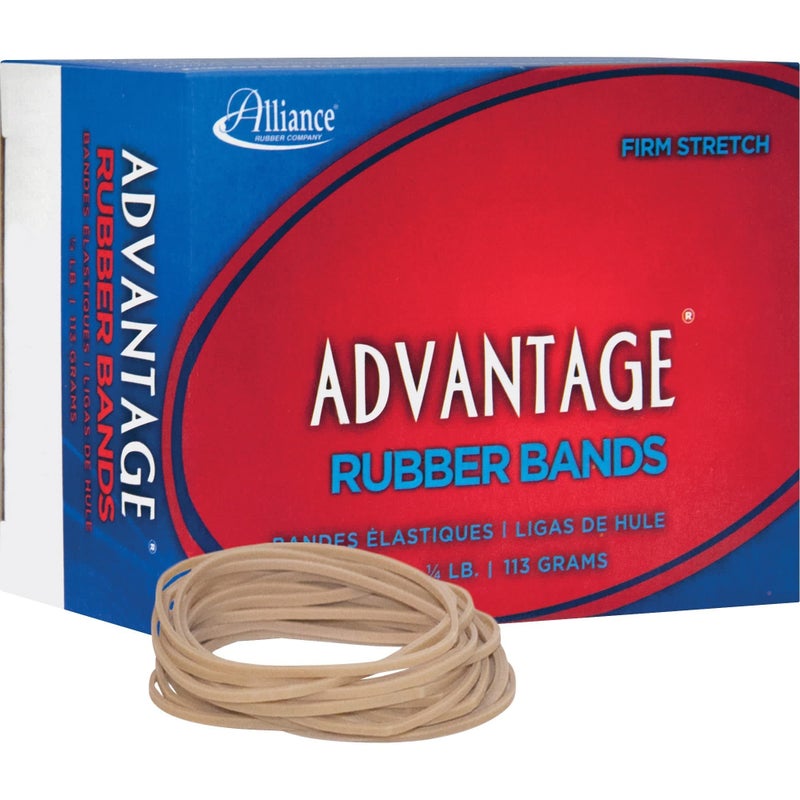 Alliance Rubber 26189 Advantage Rubber Bands Size #18, 1/4 lb Box Contains Approx. 370 Bands (3" x 1/16", Natural Crepe) - Image 4