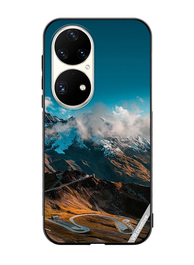 VR CREATIVE Protective Case Cover For Huawei P50 Pro Road And Mountains Design Multicolour - Image 1