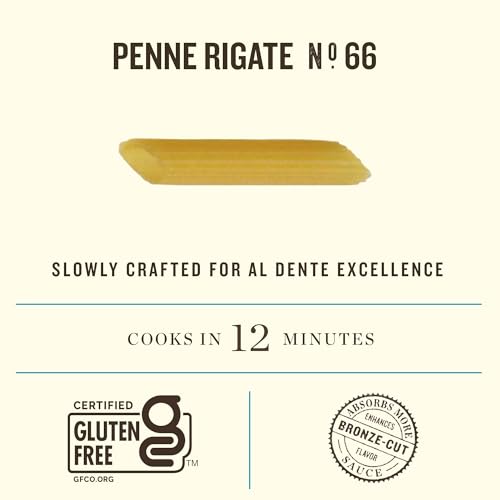 Rummo Gluten Free Penne Rigate N.66 - Gluten Free Pasta, Made with Corn & Rice, Penne Pasta Noodles, Pasta from Italy - 12 Ounce (Pack of 1) - Image 3