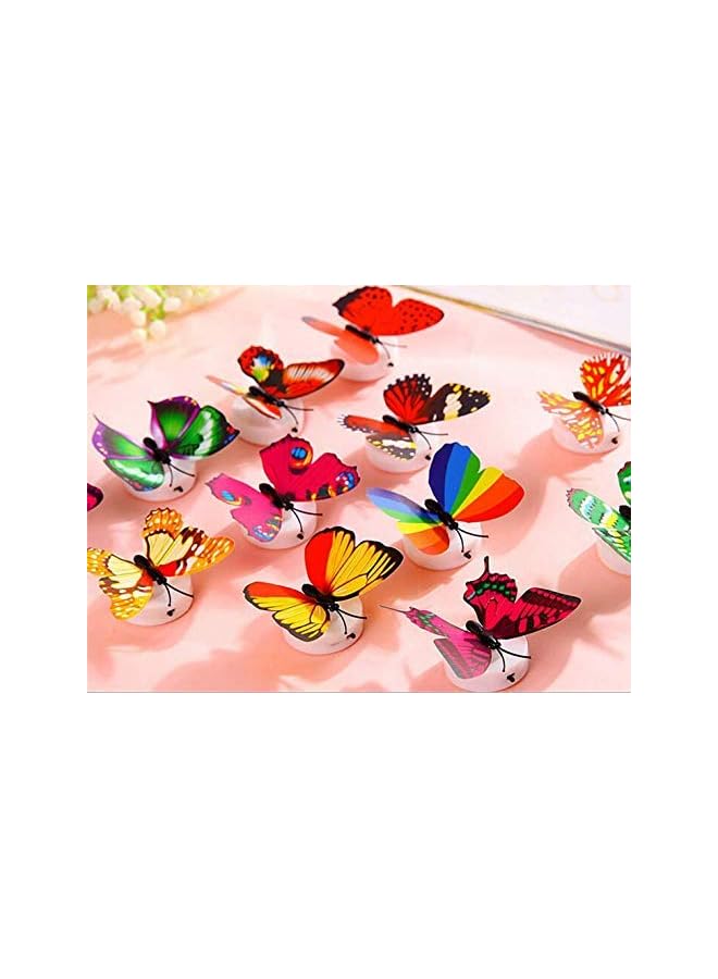 PROMASS Pcs Wall Stickers Butterfly LED Lights Wall Stickers 3D House Decoration - Image 5