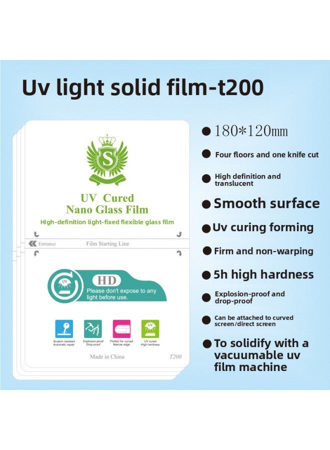 Intelligent Vacuum UV Film Cutting Machine Special Glossy Film Curved Screen Explosion-proof Scratch-resistant UV Curing Hydrogel Film-Color:Vacuum UV Laminating Machine (light Green 48W)  - Image 5