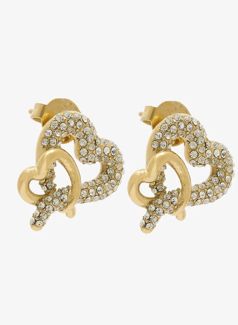 جس أقراط مرصعة بالقلوب