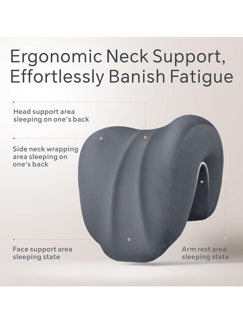 0TO1 TECH Multi-functional Neck Support for Office Chair,Baytion Neck Support Pillow for Chair Ergonomic Office Chair Neck Pillow Headrest Pillow for Improved Support Relaxation during Work Gaming,Resting（Gray） - Image 3