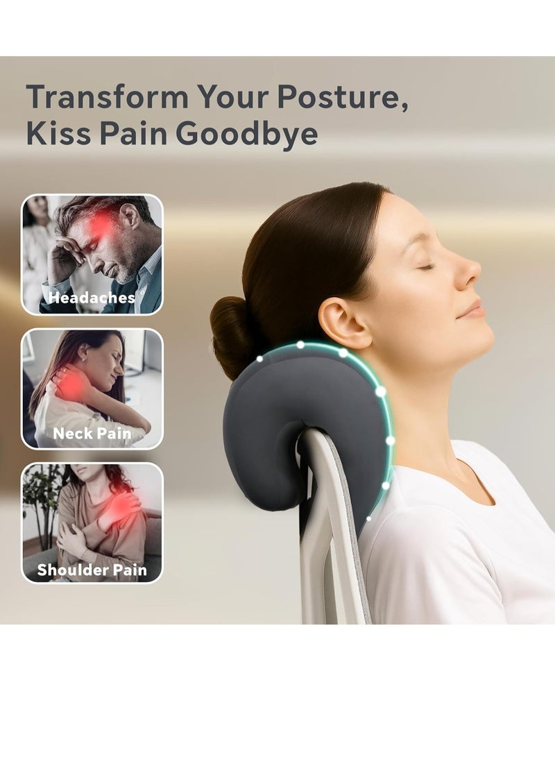 0TO1 TECH Multi-functional Neck Support for Office Chair,Baytion Neck Support Pillow for Chair Ergonomic Office Chair Neck Pillow Headrest Pillow for Improved Support Relaxation during Work Gaming,Resting（Gray） - Image 4