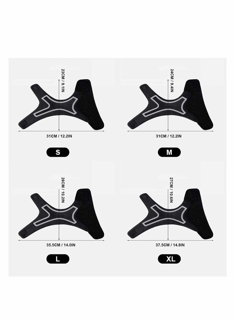 Y&D 1 Pair Ankle Support Brace, Breathable Neoprene Sleeve, Adjustable Wrap for Men and Women, Elastic Sprain Foot Sleeve Sports Protect, Plantar Fasciitis, Achilles tendonitis, Recovery（L）  - Image 3