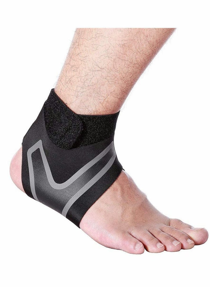 Y&D 1 Pair Ankle Support Brace, Breathable Neoprene Sleeve, Adjustable Wrap for Men and Women, Elastic Sprain Foot Sleeve Sports Protect, Plantar Fasciitis, Achilles tendonitis, Recovery（L）  - Image 2