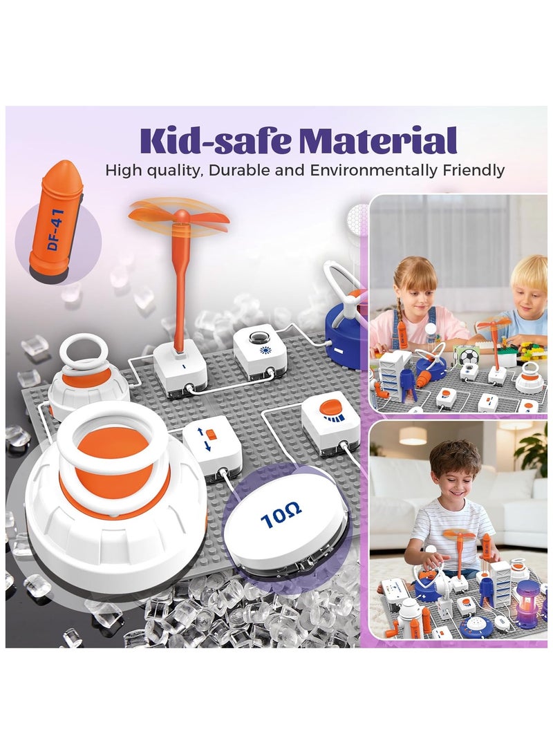 Engineer's Electronic Science Kit for Kids, 300+ Experiments with AI Smart Sound Control, STEM Educational Toys for Boys & Girls Ages 6-12, Creative Circuit Building Projects - Ideal Gift for Eid. - Image 4