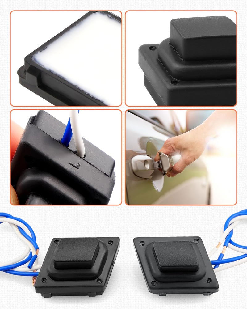 Quaneguzy Door Handle Button Switch Fit for Kia Sportage 2017-2021 Front Door Left & Right Button Switch Replace 82651D9710 82661D9710 82651-D9710 82661-D9710 - Image 5