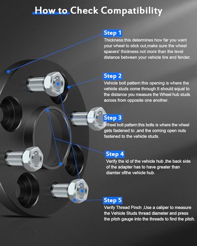 ECCPP 2PCS 4 Lug hubcentric Wheel Spacers 4x100 15mm 1979-1989 for Honda Accord 2010-2018 for Honda City 1988-2005 for Honda Civic 2006-2019 for Honda Fit - Image 4