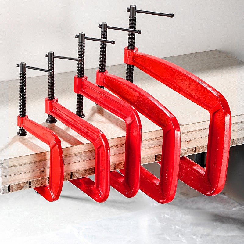 Multi-functional heavy-duty thickened woodworking G-shaped clip industrial-grade large extra tight strong lengthened cast iron deep throat G-shaped clip(Small 3 inch) - Image 2
