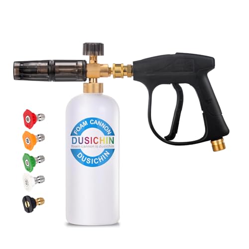 DUSICHIN DUS-018 Foam Cannon Lance Pressure Washer Nozzle Tip Spray Gun 3000 PSI Jet Wash Car Detailing - Image 1