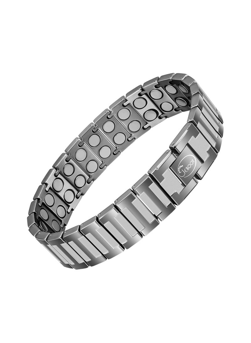 Fashionable Magnetic Bracelets for Men Pure Titanium Rust Resistant Lightweight