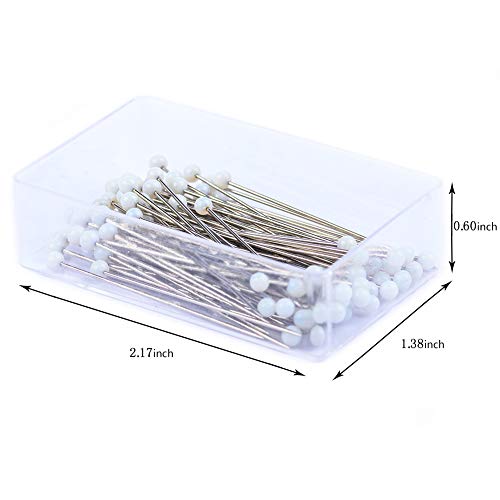 Tuzier Sewing Pins 800 PCS Straight Quilting Pins 1.6 in Glass Ball Head Pins for Fabric Crafting - Image 2