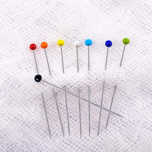Tuzier Sewing Pins 800 PCS Straight Quilting Pins 1.6 in Glass Ball Head Pins for Fabric Crafting - Image 5
