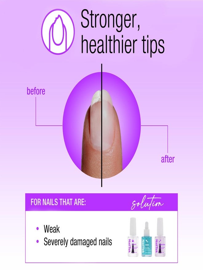 Nail Tek Formula 4 Xtra Nail Strengthener Polish - Protein-Enriched Repair Treatment for Weak & Damaged Nails, 0.5 fl oz - Image 2