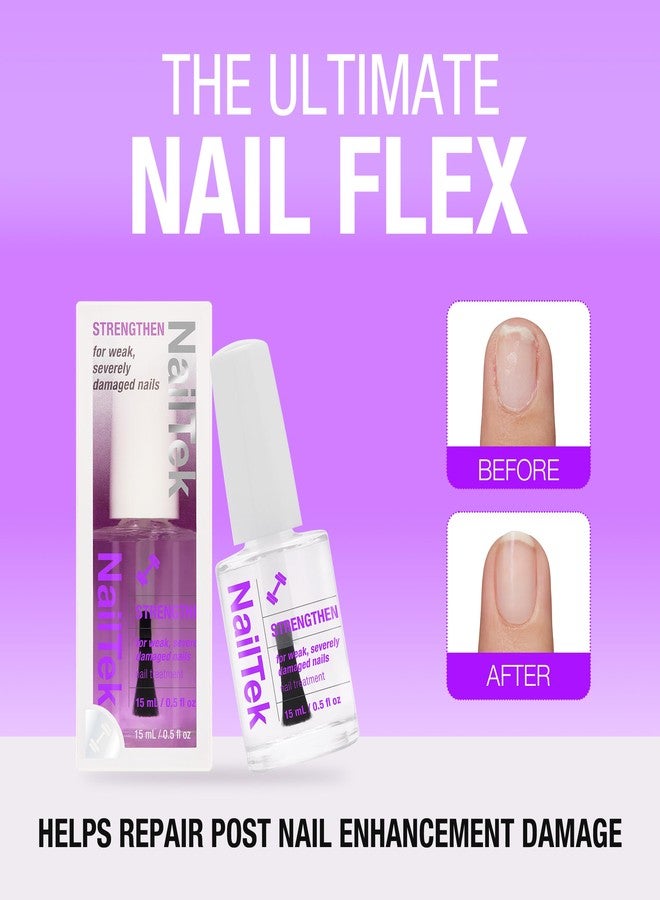Nail Tek Formula 4 Xtra Nail Strengthener Polish - Protein-Enriched Repair Treatment for Weak & Damaged Nails, 0.5 fl oz - Image 3