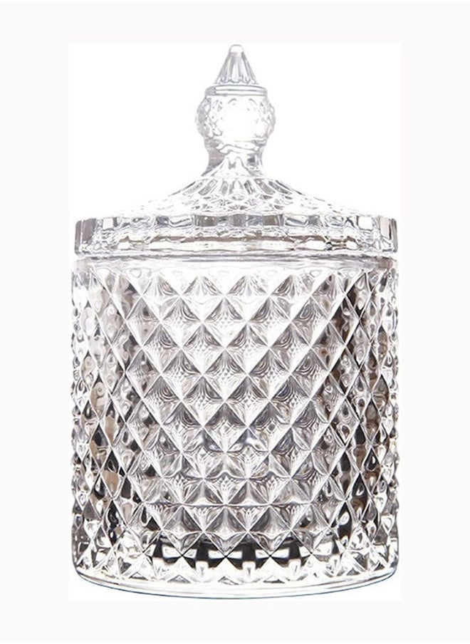 Transparent Crystal Jar With Crystal Lid Jewelry Jar With Lid Crystal Candy Dish Decorative Glass Crystal Storage Box Used For Decorative Candy Jar Candy Bowl Cookie Tin Jewelry Jar - pzsku/Z6B46DE8CE2A2C087519CZ/45/_/1689596449/fc2862fc-4da6-4523-80e5-bc362d53f31e