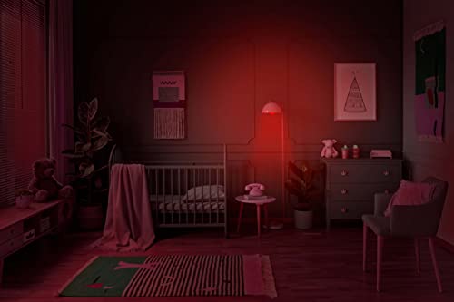 Hooga Sleep Bulb, Blue Light Blocking Red Night Light. 625nm Red Bulb for Healthy Sleep. Baby Nursery. 1W LED, 7W Replacement 2-Pack - Image 4