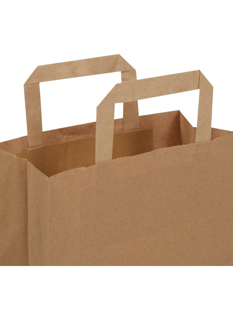 Packanya 22x27x10-500 Pieces Flat Handle Kraft Bag  - Image 3