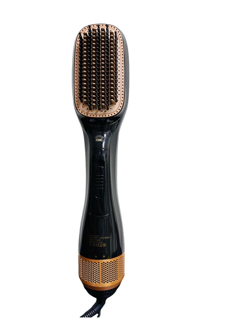 Uliova 2 In 1 Professional Hair Dryer Brush Negative Ion Blow Dryer Straightening Brush Hot Air Styling Comb Electric Hair Straightener Styler  - Image 1